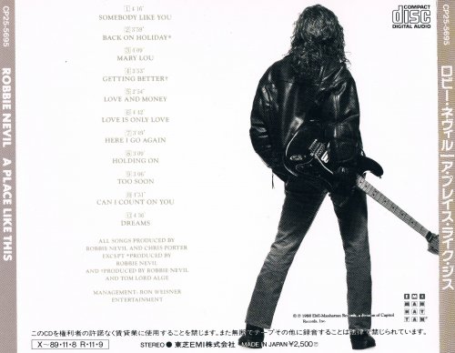 Robbie Nevil - A Place Like This (1988) [Japan Edition]