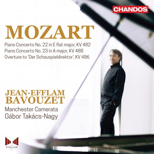 Jean-Efflam Bavouzet, Manchester Camerata & Gábor Takás-Nagy - Mozart: Piano Concerto No. 22, K. 482 & No.23, K. 488 (2022) [Hi-Res]