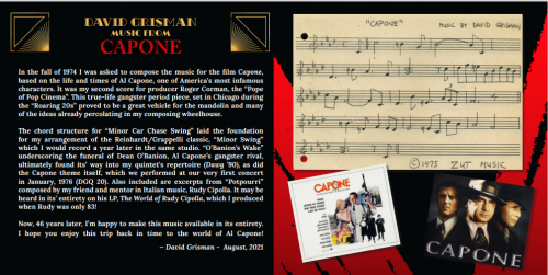 David Grisman - Music from Capone (2021) [Hi-Res]