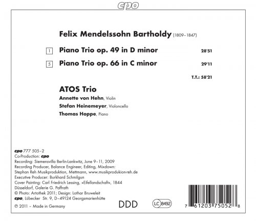 Atos Trio - Mendelssohn: Piano Trios Nos. 1 & 2 (2011)