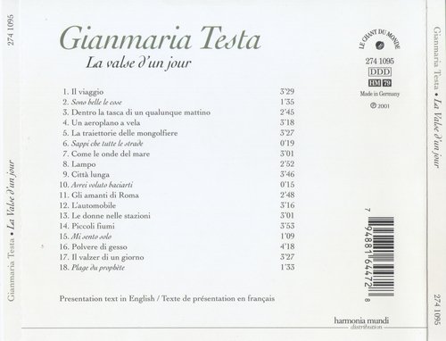 Gianmaria Testa - Il valzer di un giorno (2000) CD-Rip