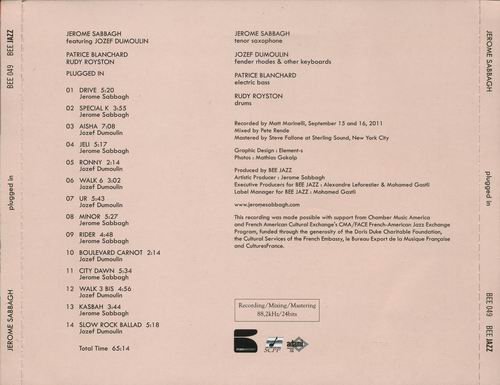 Jerome Sabbagh - Plugged In (2012) CD Rip