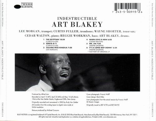 Art Blakey & The Jazz Messengers - Indestructible (1964) {RVG Edition}