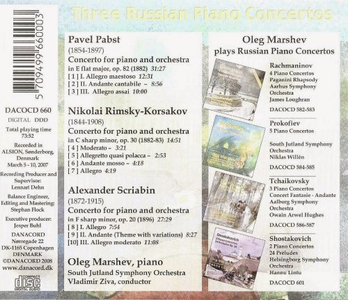 Oleg Marshev - Pabst, Rimsky-Korsakov, Scriabin: Piano Concertos (2008) CD-Rip