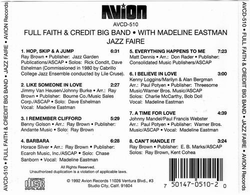 Full Faith & Credit Big Band - JazzFaire (1981)