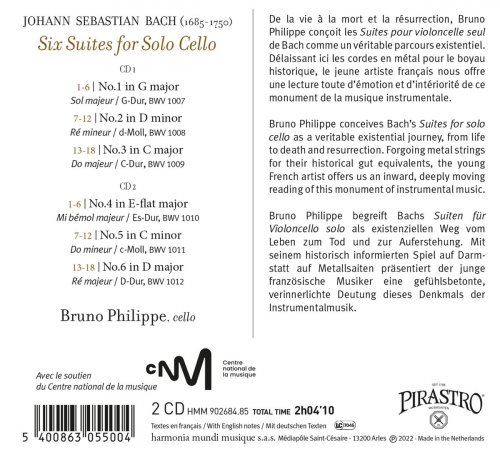 Bruno Philippe - J.S. Bach: The Complete Cello Suites (2022) [Hi-Res]