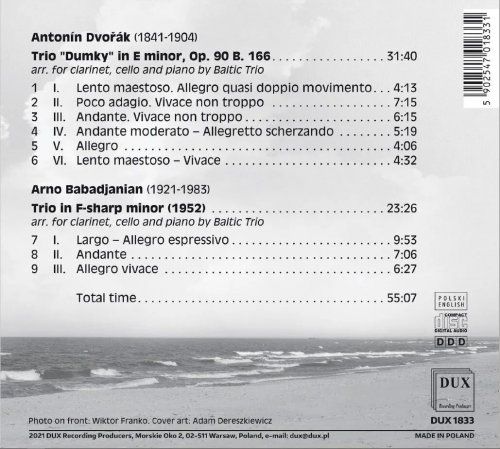 Baltic Trio - Dvořák: Piano Trio No. 4 in E Minor, Op. 90, B. 166 "Dumky" & Babadjanian: Piano Trio in F-Sharp Minor (2022)