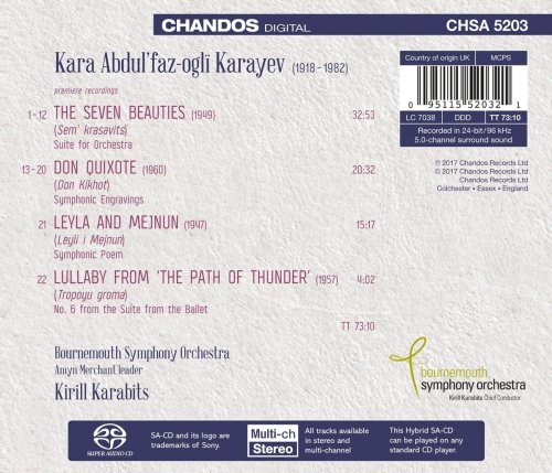 Bournemouth Symphony Orchestra & Kirill Karabits - Karayev: Orchestral Works (2017) [Hi-Res]
