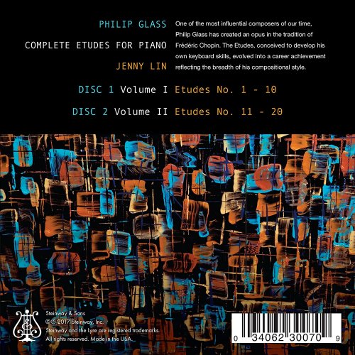Jenny Lin - Glass: Complete Études for Piano (2017) [Hi-Res]
