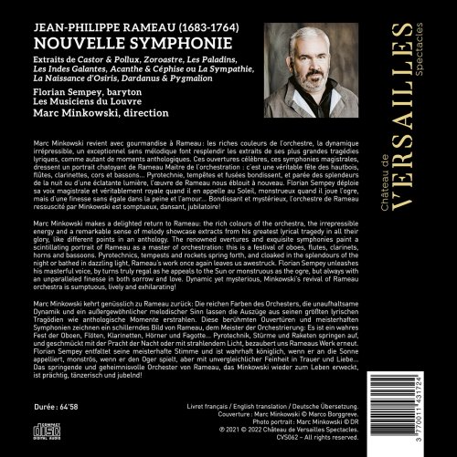 Florian Sempey, Les Musiciens du Louvre, Marc Minkowski - Rameau: Nouvelle symphonie (2022) [Hi-Res]