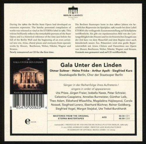Staatskapelle Berlin - Gala Unter Den Linden (2017) [Hi-Res]