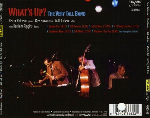 Oscar Peterson, Ray Brown, Milt Jackson - What's Up? The Very Tall Band (1998)