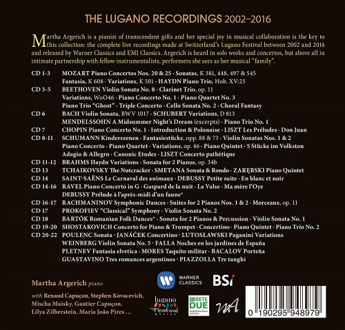 Martha Argerich - The Lugano Recordings (2018) [22CD Box Set]