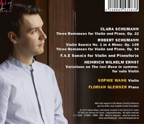 Sophie Wang & Florian Glemser - Clara & Robert Schumann (2022) [Hi-Res]