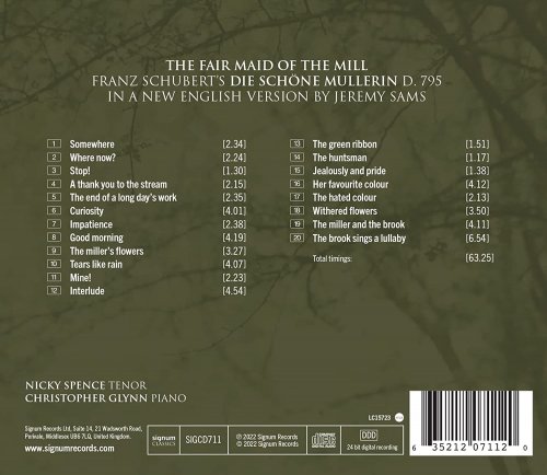 Nicky Spence & Christopher Glynn - Schubert: The Fair Maid of the Mill (2022) [Hi-Res]