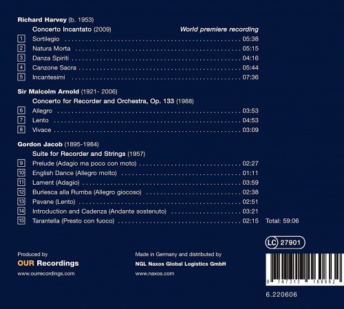 Michala Petri, City Chamber Orchestra of Hong Kong, Jean Thorel - English Recorder Concertos (2012) [Hi-Res]