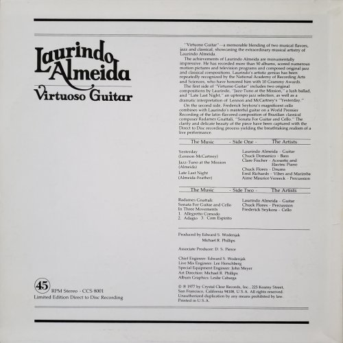 Laurindo Almeida – Virtuoso Guitar (1977) LP