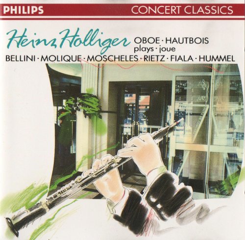 Heinz Holliger - Bellini, Molique, Moscheles, Rietz, Fiala, Hummel: Oboe Concertos (1990) CD-Rip