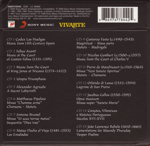 Huelgas Ensemble, Paul van Nevel - A Secret Labyrinth: A Celebration of Music from Middle Ages to Renaissance (2009) [15CD Box Set]