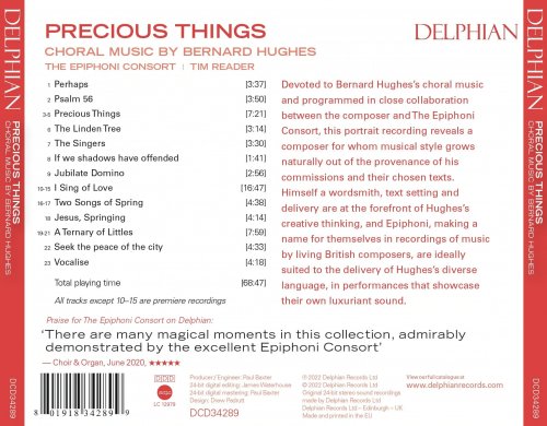 The Epiphoni Consort, Tim Reader - Precious Things: Choral Music by Bernard Hughes (2022) [Hi-Res]