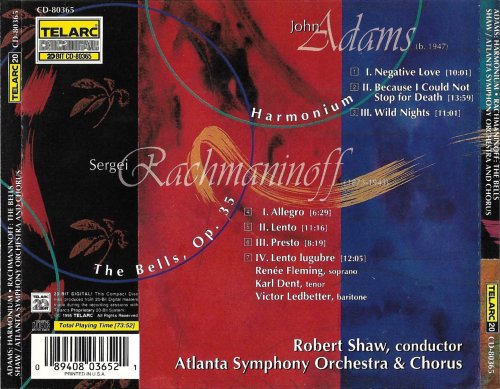 Robert Shaw - Adams: Harmonium / Rachmaninov: The Bells (1996)