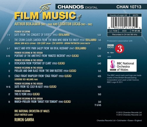 Rumon Gamba, BBC National Orchestra Of Wales - Benjamin / Lucas: The Film Music of Arthur Benjamin & Leighton Lucas (2012) [Hi-Res]