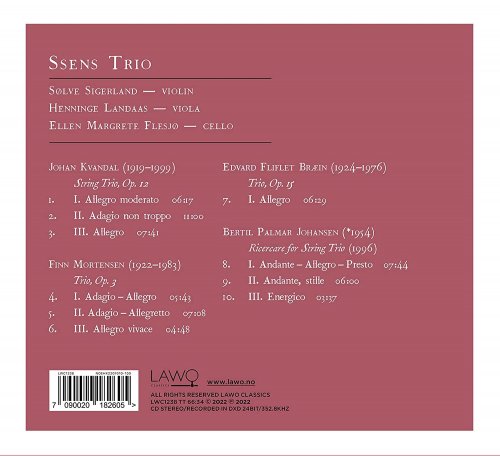 Ssens Trio - Ricercare - Kvandal, Mortensen, Bræin, Palmar Johansen (2022) [Hi-Res]