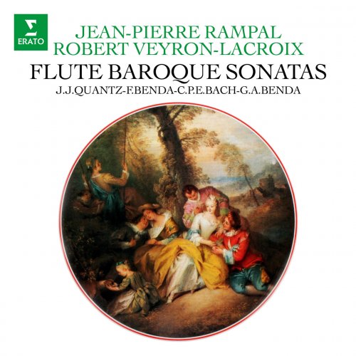 Jean-Pierre Rampal, Robert Veyron-Lacroix - Quantz, CPE Bach, F & GA Benda: Baroque Flute Sonatas (2022)