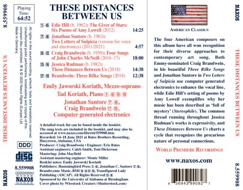 Emily Jaworski Koriath, Tad Koriath, Jonathan Santore, Craig Brandwein - These Distances Between Us: 21st Century Songs of Longing (2022) [Hi-Res]