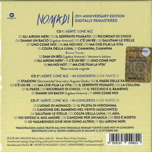 Nomadi - Gente come noi (1991/2016) [25th Anniversary Edition]