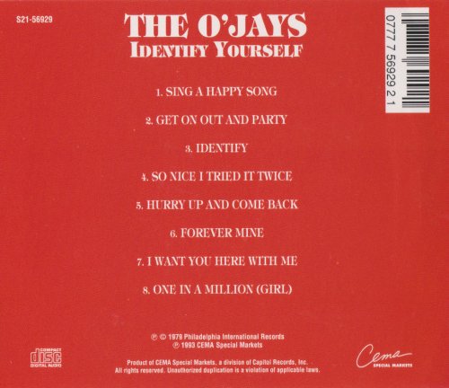 The O'Jays - Identify Yourself (1979) [1993]