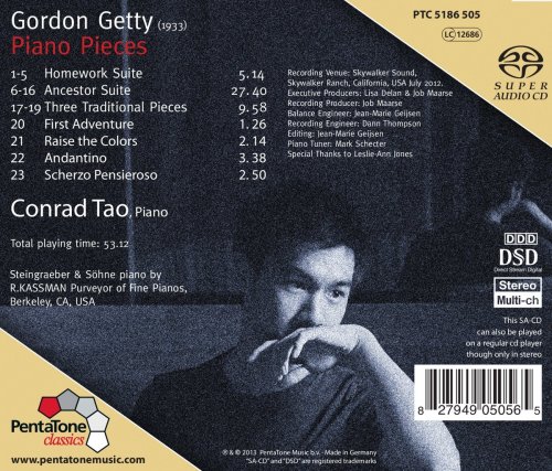 Conrad Tao - Getty: Piano Pieces (2013) [Hi-Res]