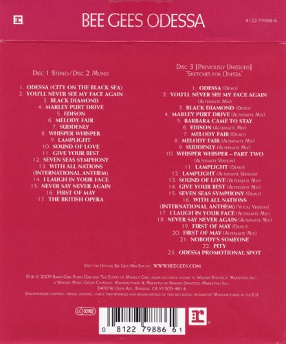 Bee Gees - Odessa (2009 Reissue, Remastered)