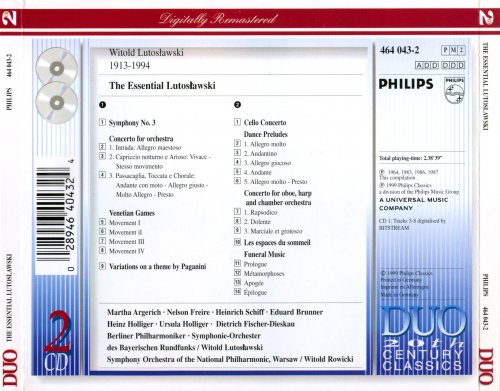Witold Lutoslawski, Witold Rowicki - The Essential Lutoslawski (1999)