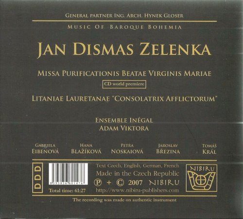 Ensemble Inégal, Adam Viktora - Zelenka: Missa Purificationis Beatae Virginis Mariae, Litaniae (2007) CD-Rip