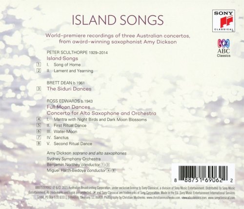 Amy Dickson, Sydney Symphony Orchestra - Island Songs (2016) [Hi-Res]