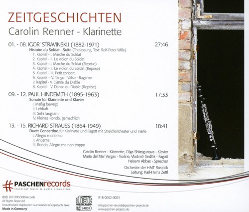 Carolin Renner, Heisam Abbas, Maria del Mar Vargas, Olga Shkrygunova, Vladimir Sedlák - Zeitgeschichten (2015) [Hi-Res]