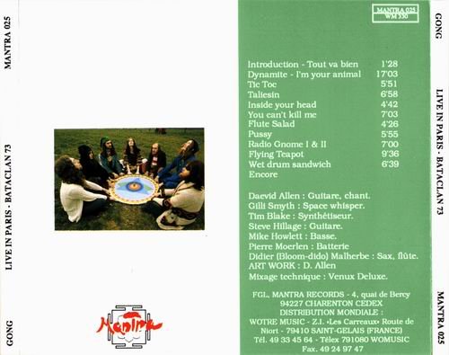 Gong - Live Au Bataclan 1973 (1990)