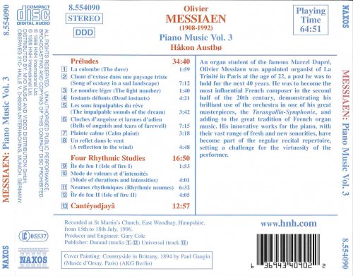 Håkon Austbø - Messiaen: Preludes / 4 Rhythmic Studies / Canteyodjaya (1999)