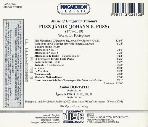 Anikó Horváth - János Fusz: Works for Fortepiano (2004) CD-Rip