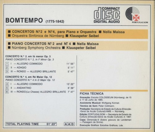 Nella Maissa - Bomtempo: Piano Concertos Nos. 2 & 4 (1987) CD-Rip