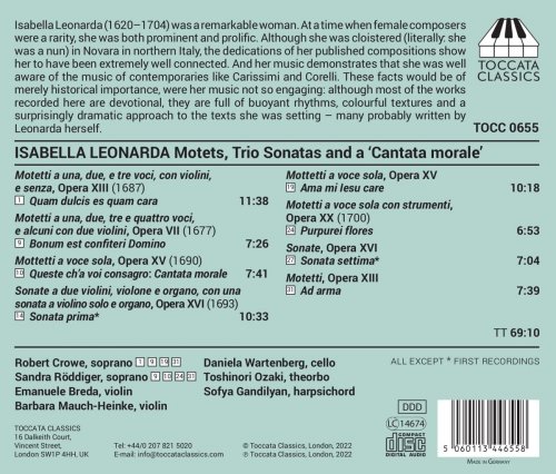 Robert Crowe & Sandra Röddiger - Isabella Leonarda: Motets & Sonatas (2022) [Hi-Res]