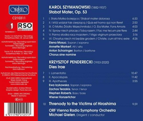 Austrian Radio Symphony Orchestra & Michael Gielen - Szymanowski: Stabat Mater, Op. 53 & Penderecki: Dies Irae (2022) [Hi-Res]