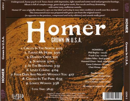 Homer - Grown In U.S.A (1972)