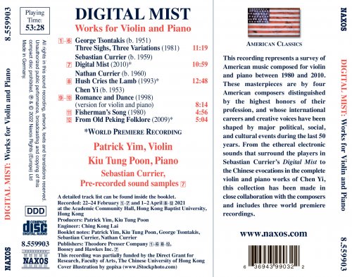 Patrick Yim, Kiu Tung Poon, Sebastian Currier - Digital Mist (2022) [Hi-Res]