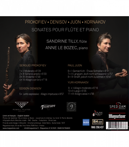 Sandrine Tilly, Anne Le Bozec - Russian Sonatas for Flute (2022) [Hi-Res]
