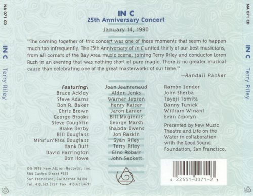 Terry Riley - In C - 25th Anniversary Concert (1995)