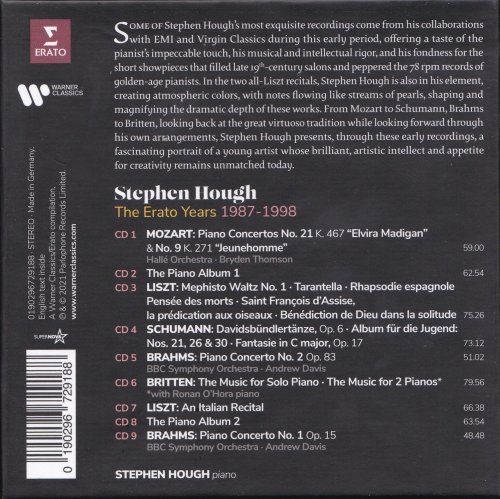 Stephen Hough - The Erato Years 1987-1998 (2021) [9CD Box Set]