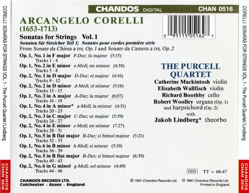The Purcell Quartet - Corelli: Sonatas for Strings, Vol. 1 from Opp. 1 & 2 (1991)