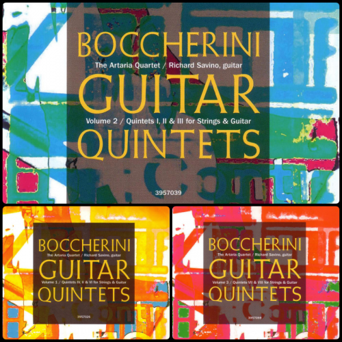 Richard Savino, The Artaria Quartet - Boccherini: Guitar Quintets Nos. 1-8 (1990-1993)